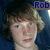 Pixelated portrait of a person with light brown hair and blue eyes, featuring partial text 'Rob' in the top-right corner against a dark background.