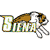 Pixelated icon shows a brown dog with white chest and legs holding a green and white striped object, with a gray leash attached to its collar.