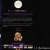 Static pixelated image with dark background, white circular shape at top, and blurred figure below with purple and pink elements.