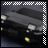 Animated contact sheet of a 48x48 pixel buddy icon showing sequential frames of a black AE86 Trueno car with yellow accents and white headlights against a dark background, arranged in a 5x4 grid with one empty cell.