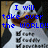 Pixelated image of a white dog with brown patches wearing a black collar, overlaid with blue text reading "I will take over the WORLD!" on a dark background.