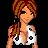 Pixel art contact sheet showing a female character in fashion-themed outfit with visible text "Fashion" and multiple frames of the same design.