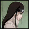 Animated sequence of a character with long dark hair and headband, showing subtle facial expression changes against light green background.