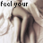 A 4-frame contact sheet of a pixelated animated icon showing close-up legs in motion with text fragments "feel your", "body", and "close to me" across frames.