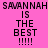 Four pixelated display 'SANNANAH IS THE BEST !!!!' text with varying background colors and letter clarity