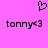 Pixelated heart symbol above two identical text strings on a solid pink background.