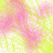 nine pixelated with a pink and yellow gradient background, each displaying sequential text fragments forming "i hate myself for losing you" in black lowercase letters