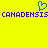 Blue pixelated heart symbol above repeated blue text on bright yellow background.