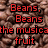 A split-screen image with beans on the left and a colorful swirl on the right, both overlaid with text.