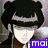 Pixelated anime-style character portraits with overlaid text labels in various colors, arranged in a