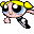 Six pixelated cartoon characters with large eyes and distinct hairstyles in a , each showing different poses or expressions