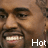 Static pixelated image of a person's face with visible text "Hot" in the bottom right corner, rendered at low resolution with brown and beige tones.