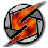 A 48x48 pixel buddy icon featuring a soccer ball with orange flame-like motion trails on the left and green text reading "Original Icons .com" on a dark green background to the right.