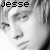 A 50x50 pixel animated contact sheet showing two frames of a grayscale buddy icon with the name "Jesse" displayed in pixelated text above a stylized face.