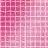 Pixelated pink background with text and heart symbols, featuring animated heart size changes