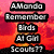 Pixelated image with red-orange gradient background, black text blocks, and two brown birds on light gray background with white dots.