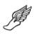 Pixelated grayscale icon of a curved object with a looped end and a forked top, resembling a stylized tool or weapon.