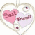A heart-shaped icon with 'Best Friends' text, pink hearts, and a 'Best Friend' message below.