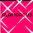 A static image with a bright pink background and white diamond-shaped pattern, featuring the word "GLAMOROUS" in bold black text across four quadrants