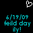 Pixelated cyan text and a white heart symbol on a black background, with identical repeated text elements.