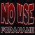 Static pixelated icon featuring bold red text "NO USE" above smaller gray text "FOR A NAME" on a black background with visible dithering and gradient effects.