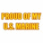 Pixelated golden text reads "PROUD OF MY US MARINE" in two lines on a white background.