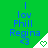 Green background with blue text reading "I lov Phill Regina <3" and a white triangular shape containing a green heart, repeated in three vertical