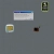 Pixelated static image showing four distinct icons on a gray background with no visible text or motion.