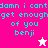 Pixelated cyan text on pink and white backgrounds with two star icons, one white and one pink.