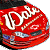 Animated contact sheet showing a red race car icon with 'Dale Earnhardt' text transitioning to a white number 8 on red background, displayed in a 3x3 grid of sampled frames.