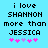 Pixelated text on light blue background with pink and purple heart symbols, two identical frames showing animated heart sequence.