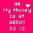 Pixelated text on bright pink background with animated heart and star icons replacing static symbols in repeated phrases.