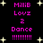 Pixelated text and stars on black background with pink and yellow elements, two identical vertical of text and symbols