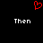 Red pixelated heart symbol above two white 'Then' texts on black background.