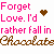 A static pixel art image displays repeated text in pink and brown with small heart symbols, arranged in against a white background