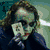 Six distinct pixelated images of a character with white face paint, dark eye makeup, and red lips arranged in two