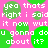 Pixelated text and green circles on a pink background with repeated phrases.