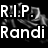 Black-and-white image with roses and text reading R.I.P. Randi 7-1-94 to 11-29-07 I love you and miss you Love Akron<3.