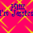 Static image with bright pink background and yellow diamond pattern, displaying repeated blue text 'Hi! I'm Jessie' in pixelated font