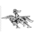 Pixelated grayscale icon of a skeletal figure with outstretched arms and legs, standing against a plain white background.