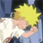 Static 48x48 pixel icon showing a cartoon character with spiky yellow hair, light skin, and white clothing against a blue background.