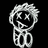 Pixelated grayscale icon of a stylized character with spiky hair and X-shaped eyes, next to text reading 'Life could be better.'