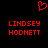 Red pixelated text and heart symbol on black background, two identical name pairs displayed side-by-side.