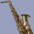 Pixelated image of a saxophone with text stating 'As this Picture Clearly Defines My life Relies On one Thing My SAXOPHONE'