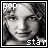 nine grayscale portrait images with pink text overlays showing variations in letter color and position