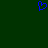 Blue pixelated heart shape on solid dark green background, static image with no visible motion or text.
