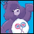 Animated Care Bear icon with purple bear holding lollipops in a contact sheet of 11 frames showing subtle mouth and eye animation changes against blue background