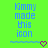 Pixelated blue text on bright green background reads 'Kmmy made this icon' with purple heart and blue zigzag line at bottom.