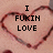 A pixelated heart outline with text inside, showing four distinct text arrangements across observations.
