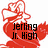 Red heart-shaped figure with white bow and text 'Jerling Jr. High' on left, 'Rocks' on right, both in black pixelated font.